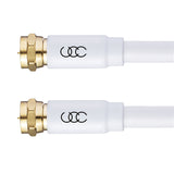 Coaxial Cable Triple Shielded CL3 in-Wall Rated Gold Plated Connectors RG6