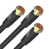 Coaxial Cable Triple Shielded CL3 in-Wall Rated Gold Plated Connectors RG6